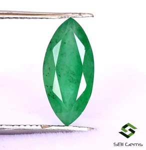 11.50x5.50 mm Certified Natural Emerald Marquise Cut 1.55 CTS Faceted Loose Gems - Picture 1 of 5