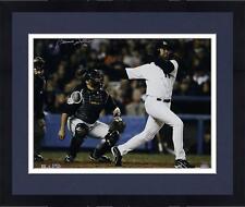 Framed Bernie Williams New York Yankees Autographed 16" x 20" Hitting Photograph