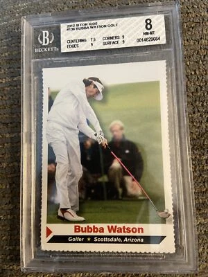 2012 SI FOR KIDS BUBBA WATSON GOLF ROOKE #136 BGS 8 🔥 - Image 1 of 3