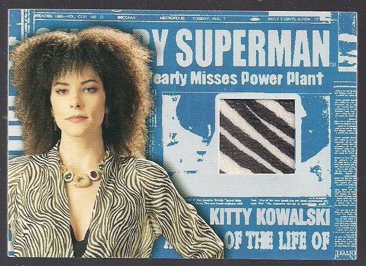 SUPERMAN RETURNS MOVIE TOPPS PARKER POSEY KITTY ZEBRA DRESS WARDROBE RELIC CARD - Image 1 of 1