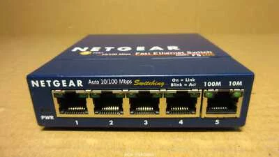 Netgear FS105 v2 ProSafe Fast Ethernet Switch 5-Port 10/100 Mbps EXCLUDING PSU - Bild 1 von 3