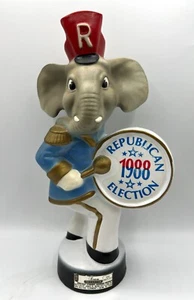 Rare Vintage 1988 Jim Bean Republican Elephant Decanter 13" Tall - Picture 1 of 10