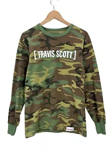 Travis Scott x Diamond Supply Co Camo Long Sleeve Rap T-Shirt Fits S/M - Picture 1 of 3