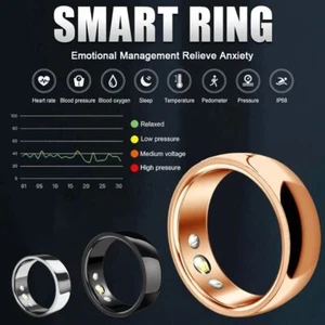 Original Smart Ring Bluetooth Fréquence Cardiaque Tression Artérielle Oxygène Sommeil - Photo 1 sur 15