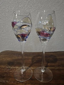 Multicolored Sherry Glass Set of 2 -Unknown Brand - Picture 1 of 9
