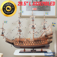 Large Display Tall SHIP MODEL Swedish 'Wasa', Galleon Warship Gunship Frigate