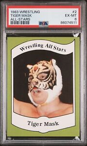 1983 Wrestling All Stars #2 TIGER MASK Near Mint Rookie RC WWF WWE WCW PSA 6