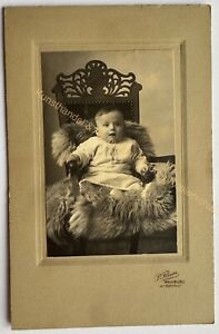 orig. KAB Kabinett Foto Fotografie Bild alt Mode um 1918 Weilburg Kind Baby