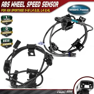 2x Nuevo sensor de velocidad de rueda ABS frontal para Kia Sportage 2011-2016 L4 2,0 L 2,4 L Foto 1 de 4