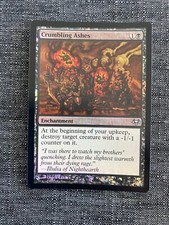 MTG Foil Crumbling Ashes x 1 NM - Eventide Magic The Gathering