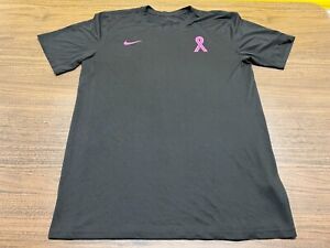 WNBA Breast Cancer Awareness Black T-Shirt - Nike Dri-Fit - Large Tall