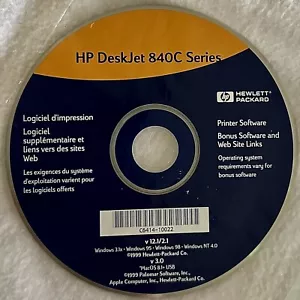 HP Deskjet 840c Series Printer - Driver & Software CD - Picture 1 of 1