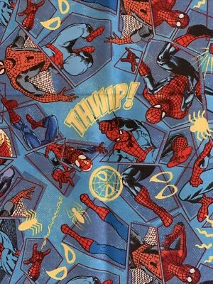 Chatarra de tela de algodón Spider-Man 13”x21” nueva Foto 1 de 2