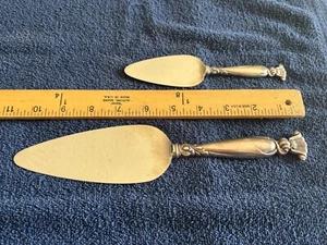 Romance of the Sea by Wallace Sterling Cheese/Pastry Server 6-5/8" & 10-1/2 Pie - Picture 1 of 13