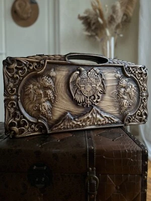 Exclusive BACKGAMMON Armenian Large Wooden Board  Game Nardy Wood Engraving Gift - Image 1 of 4