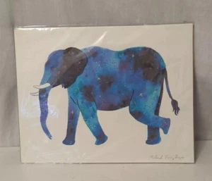 ELEPHANT Giclee Print- Night Sky BY MELINDA BOYCE 11×14" Watercolor Paper - Picture 1 of 8