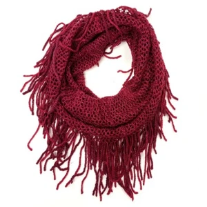 Girl's Loop Round Tassel Girls Scarf Warm Winter Autumn Kids Collar Neck Wrap - Picture 1 of 10