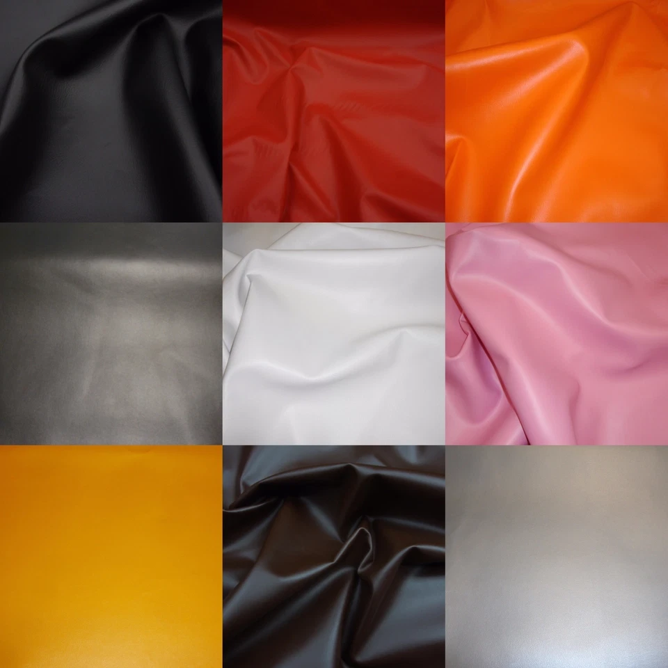 Vinyl Faux leather fake Soft Skin Clothing / Upholstery PVC vinyl fabric ROLLED - Image 1 of 1