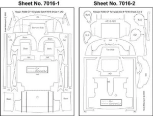 Scale Motorsport 7016 x 1/24 Nissan R390 GT1 Template Comp. Fiber Decal (Tamiya - Picture 1 of 1