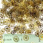 50 Gold Watch Wheels 8-9Mm Steampunk Art Gear Parts Watchmaker Job Lot Cogs
