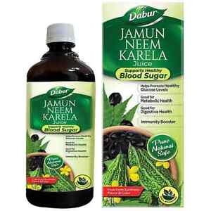 Dabur Giloy  Jamun Neem Tulsi Juice Benefit of 3-in-1 Immunity Boosters 1 Litres