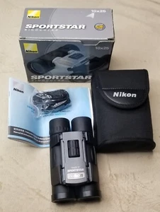 Nikon Binoculars Sportstar 10x25 5.0 Complete with Case NEW - Picture 1 of 4