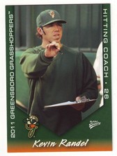 2011 MultiAd Greensboro Grasshoppers Kevin Randel #30