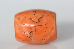 Exceptional Antique Tibetan Coral Bead 23mm 13.8g Rare Huge Gemstone Jewelry - Picture 1 of 5
