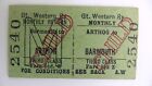 Railway Ticket (GWR) Arthog to Barmouth Chld Monthly Return dated 15 August 195?