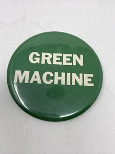 Vintage Notre Dame GREEN MACHINE Pinback Button 3.5" Fighting Irish - Picture 1 of 3