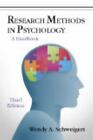 Research Methods in Psychology: A Handbook, Wendy A. Schweigert, 9781577667193