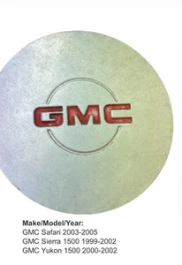 GMC Safari Sierra 1500 Yukon Wheel Center Cap Red Emblem 15040220 Lot Of 4 - Picture 1 of 7