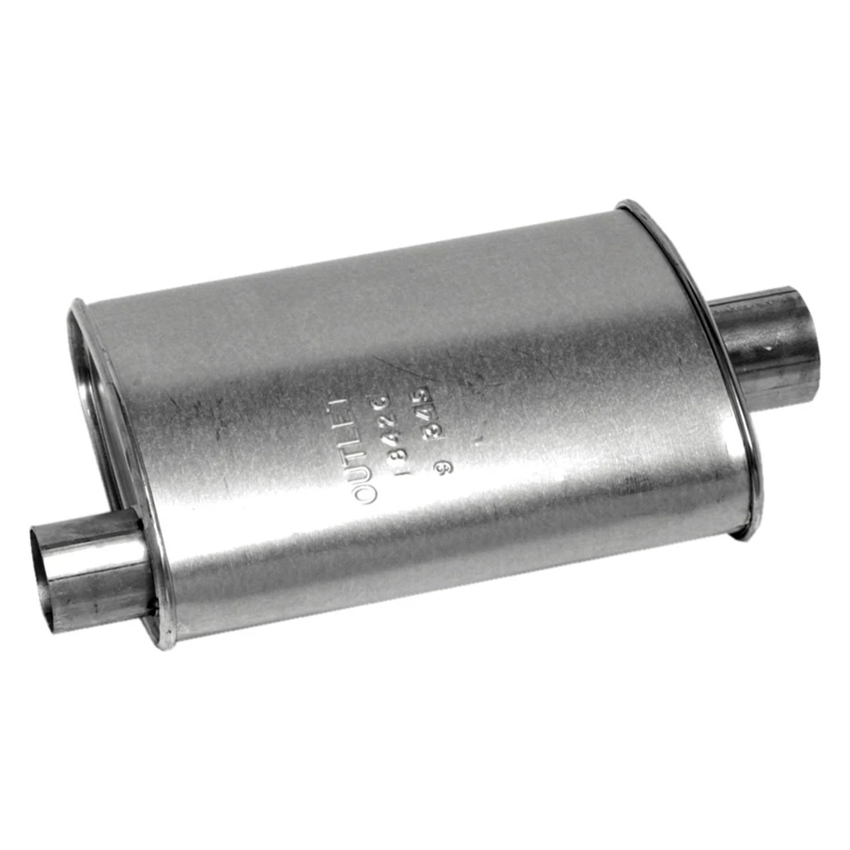 For Jeep CJ7 76-83 SoundFX Steel Oval Direct-Fit Aluminized Exhaust Muffler - Image 1 of 4