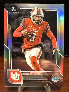 Devon Dampier Refractor-2025 Bowman Chrome U #3 Utah Utes NCAA - Picture 1 of 2