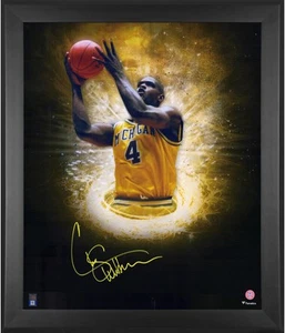 Chris Webber Michigan Wolverines Framed Signed 20" x 24" In-Focus Photo - Picture 1 of 1