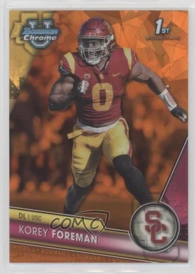 2023 Bowman U Chrome Sapphire Edition Orange /25 Korey Foreman #190 - Image 1 of 2