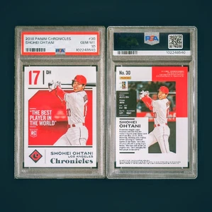 2018 Chronicles #30 RARE GEM PSA 10 9.1% GEM RATE, ONLY 21 PSA 10s Ohtani 50/50 - Picture 1 of 1
