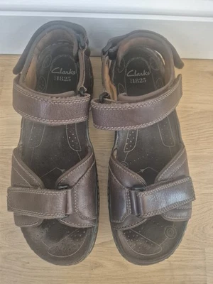Clarks ATL PART Active Air Brown Leather Mens Sandals Size UK 8.5 G USED - Image 1 of 4