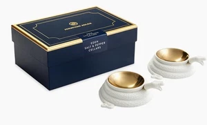 Jonathan Adler Garden Eden Salz & Pfeffer Weiß & Gold Porzellankeller - Schlange - Bild 1 von 5