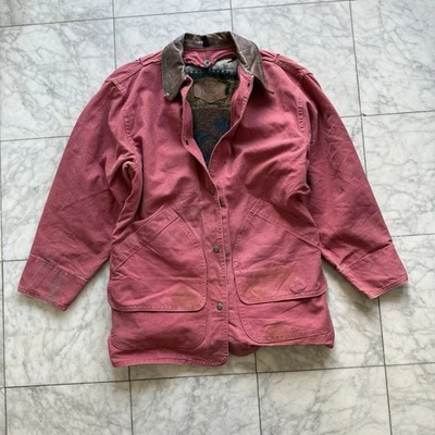 Abrigo Chaqueta Woolrich Vintage Mujer M Arcilla Tareas de Granero Manta Forrada Suroeste Foto 1 de 4