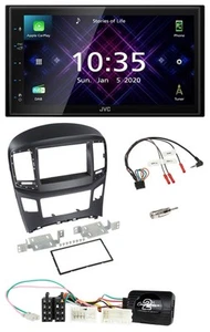 JVC DAB 2DIN Lenkrad Bluetooth USB Autoradio für Hyundai H1 ab 2015 schwarz - Bild 1 von 11
