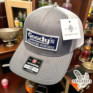 Retro Goody’s Headache Powder Patch Vintage Style Richardson 112 Trucker Hat - Picture 1 of 6