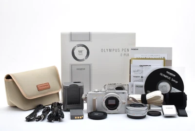 [BOX 1634shots] OLYMPUS PEN E-PL8 White Digital Camera 14-42mm Lens From JAPAN - Image 1 of 4