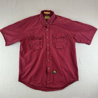 Camel Trophy Shirt Mens Size 2XL Red Vintage Adventure Wear Button Up Outdoor - Image 1 of 4
