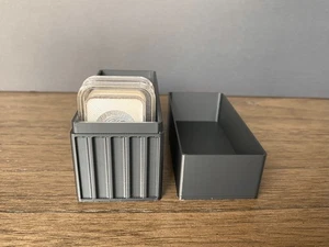 Silver Storage Box/Holder Holds 10x 1oz Silver Bars In Standard Capsules - Picture 1 of 6