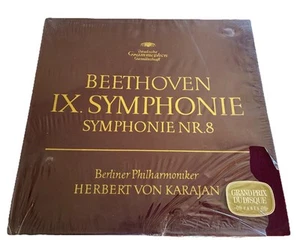 Beethoven Symphony no. 8 & 9 Karajan 2LP Box Set DG 2707 013 VG/EX - Picture 1 of 7
