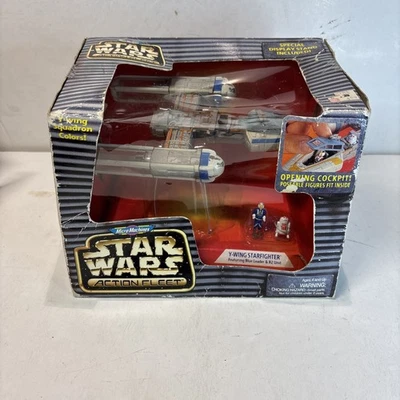 FLOTA DE ACCIÓN STAR WARS LÍDER AZUL ESCUADRÓN DE COMBATE ALA Y COLORES VARIANTE Foto 1 de 4