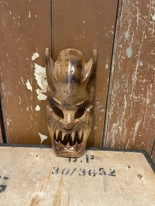 Máscara de diablo duende demonio de madera tallada de colección decoración para colgar en la pared Filipinas - Imagen 1 de 17