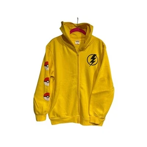 Kids' Pokemon Pikachu Costume Hoodie - Yellow size XLarge NWT Full Zip - Picture 1 of 7