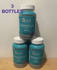 Qunol Minerals Magnesium Gummies 200 mg High Absorption 90ct  3 Pack Exp 09/26 - Picture 1 of 5